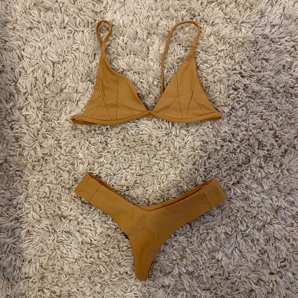 Stone Fox Swim Tan Bikini